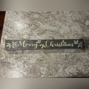 Merry Christmas Distressed Farmhouse Decor Wall Hanging Table Top Decor